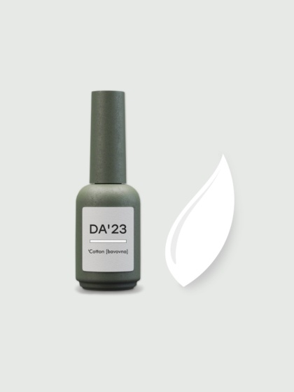 DA'23 'COTTON GEL POLISH - kryjący biały lakier hybrydowy, 14 ML