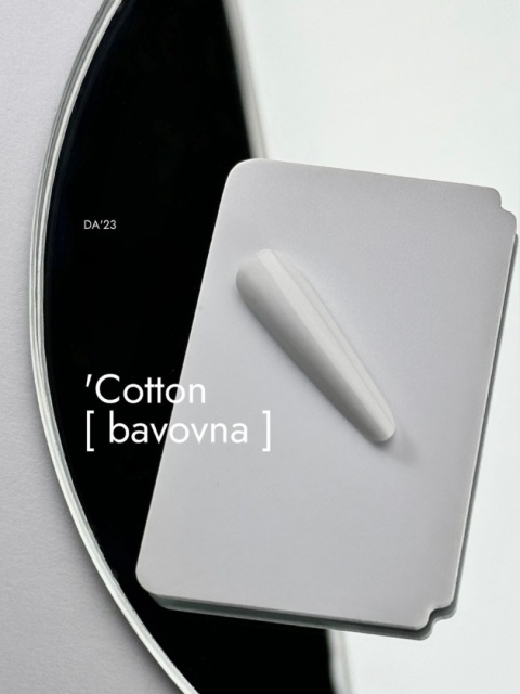 DA'23 'COTTON GEL POLISH - kryjący biały lakier hybrydowy, 14 ML