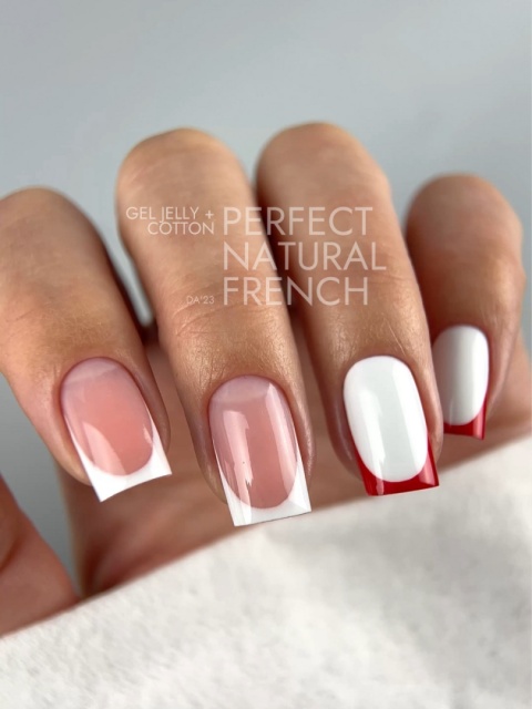 DA'23 'COTTON GEL POLISH - kryjący biały lakier hybrydowy, 14 ML