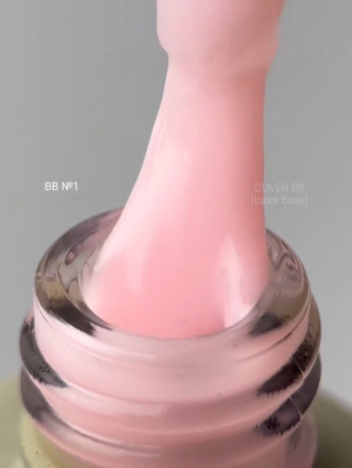 DA'23 COVER BASE BB #1, 14 ml - kamuflująca baza hybrydowa (delikatny różowy nude)