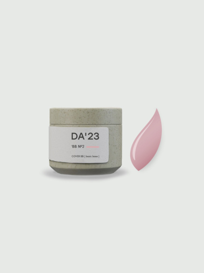 DA'23 COVER BASE BB #2, 15 ml - kamuflująca budująca baza hybrydowa (brzoskwiniowy nude)