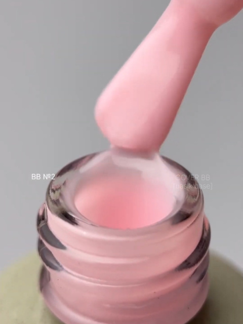 DA'23 COVER BASE BB #2, 30 ml - kamuflująca budująca baza hybrydowa (brzoskwiniowy nude)