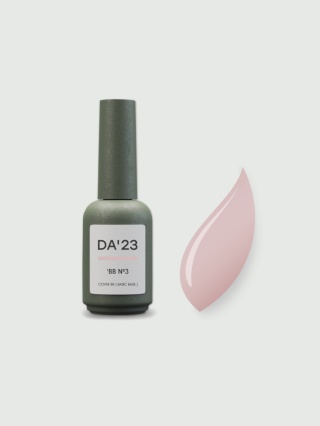 DA'23 COVER BASE BB #3, 14 ml - kamuflująca budująca baza hybrydowa (naturalny nude)