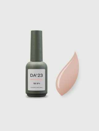 DA'23 COVER BASE BB #4, 14 ml - kamuflująca budująca baza hybrydowa (ciepły beżowy nude)