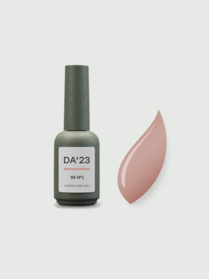 DA'23 COVER BASE BB #5, 14 ml - kamuflująca budująca baza hybrydowa (klasyczny nude z różowym podtonem)