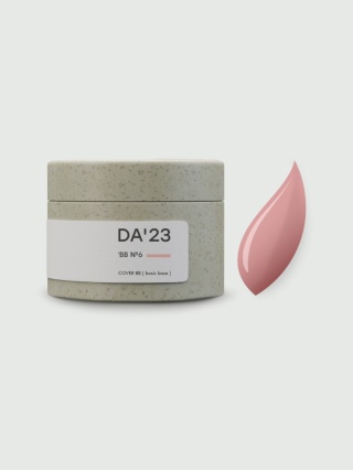 DA'23 COVER BASE BB #6, 30 ml - kamuflująca budująca baza hybrydowa (intensywny różowy nude)