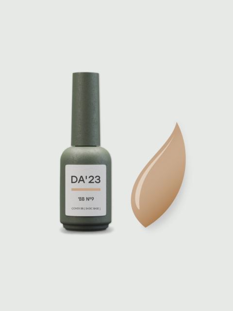 DA'23 COVER BASE BB #9, 14 ml - kamuflująca budująca baza hybrydowa (głęboki beżowy nude)