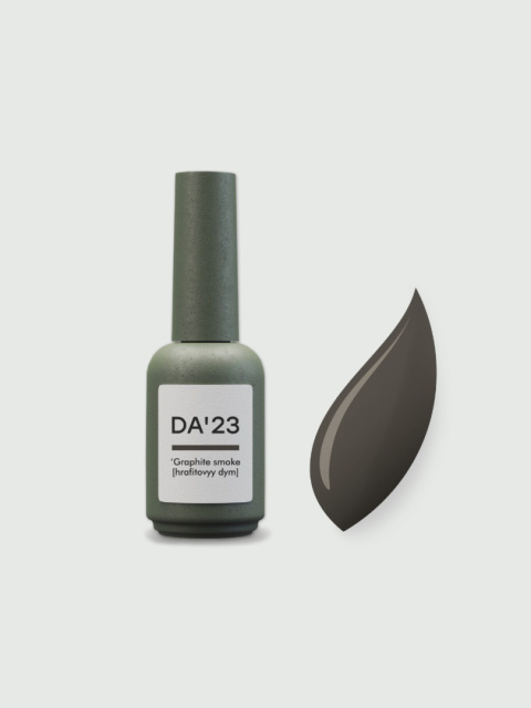 DA'23 COVER TOP 'GRAPHITE SMOKE, 14 ml - półprzezroczysty top hybrydowy no wipe (czarny)