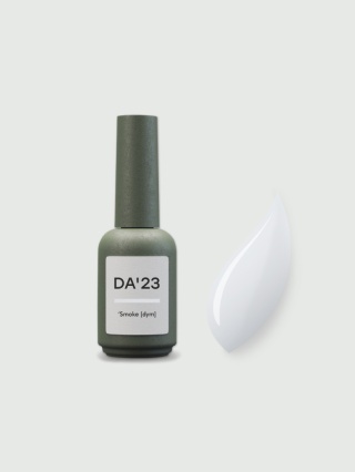 DA'23 COVER TOP 'SMOKE, 14 ml - półprzezroczysty top hybrydowy no wipe (biały)