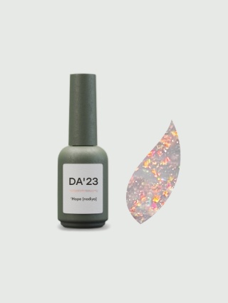 DA'23 TOP ’HOPE, 14 ml - top hybrydowy no wipe z płatkami yuki