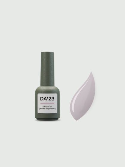 DA'23 COVER TOP ‘CRYSTAL AIR, 8 ml – półprzezroczysty top hybrydowy no wipe (blady róż)