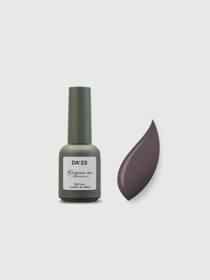 DA'23 GEL POLISH ‘SELF LOVE, 8 ml – lakier hybrydowy (kakaowy, przykurzony z nutą fioletu)