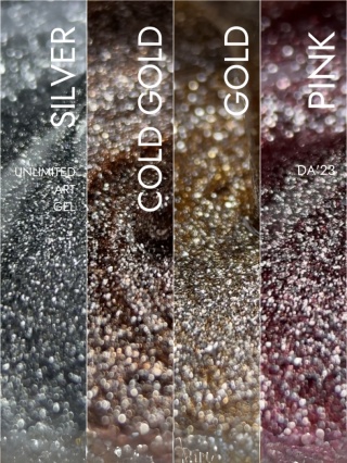 DA'23 UNLIMITED ART GEL - COLD GOLD, 5 ML
